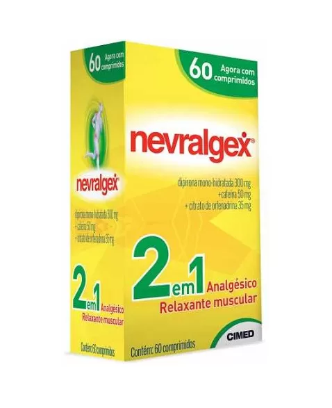 NEVRALGEX C/ 60 CPR (DIPIRONA+CAFEINA)