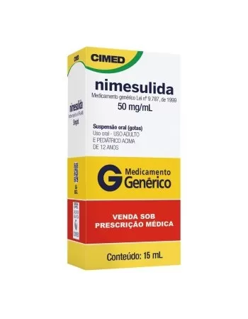 NIMESULIDA 50MG SUSP FR 15ML