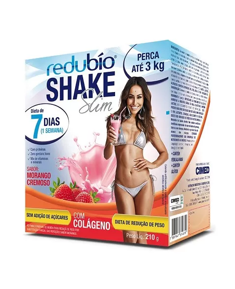 REDUBÍO SHAKE SLIM/ SABOR MORANGO 210G