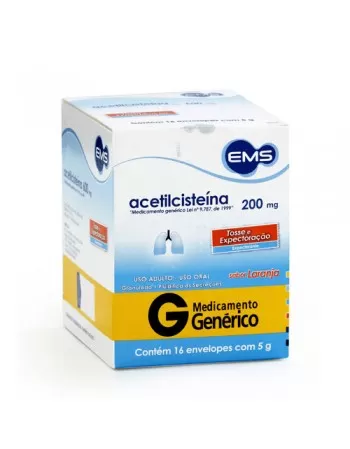 ACETILCISTEÍNA 200MG 16ENV 5G (36)