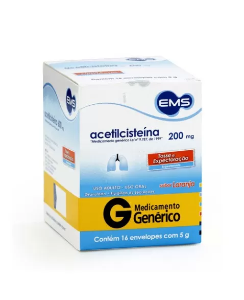 ACETILCISTEÍNA 200MG 16ENV 5G (36)