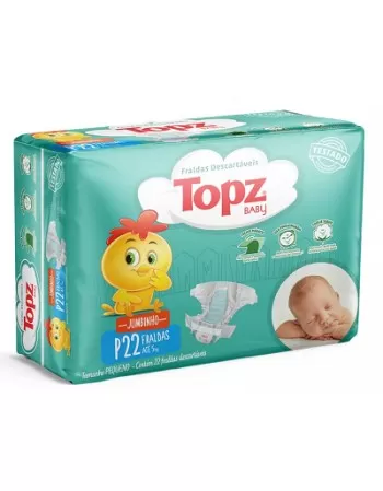 FRALDA DESC TOPZ BABY P - C/22 JUMBINHO