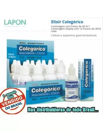 ELIXIR COLEGORICO 30ML DISPLAY C/12 UND