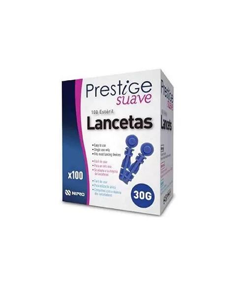 LANCETA PRESTIGE SUAVE C/100 (NIPRO)