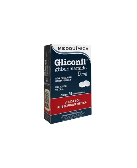 GLICONIL 5MG C/ 30 CPR (DAONIL)