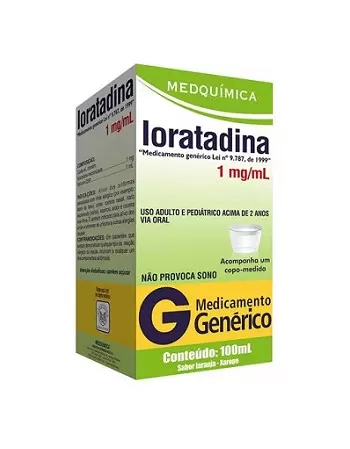 LORATADINA 1MG/ML XPE FRS 100ML(CLARITIM