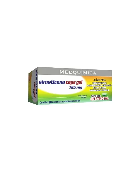 SIMETICONA 125MG CAPGEL MOLE C/10(LUFTAL