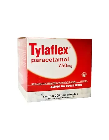 TYLAFLEX 750 MG C/ 200 CPR BLS(PARACETAM
