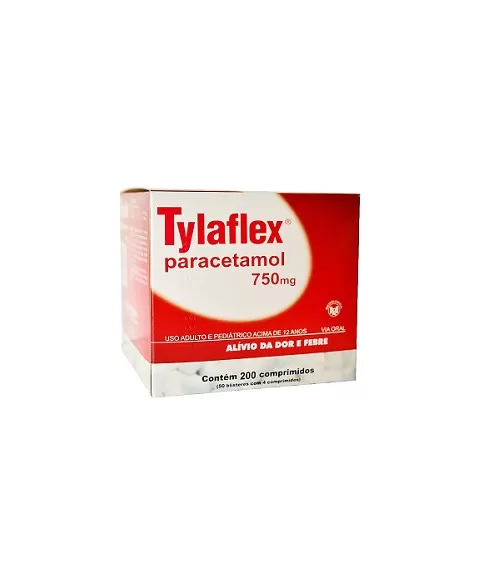 TYLAFLEX 750 MG C/ 200 CPR BLS(PARACETAM