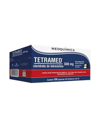 TETRAMED 500MG C/ 100 CAPS BLS(25X4)*