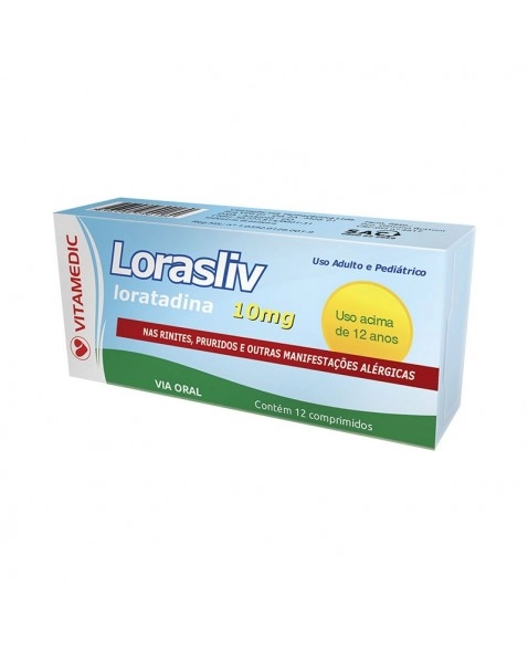 LORASLIV 10MG COM C/ 1X12 ( LORATADIDA)