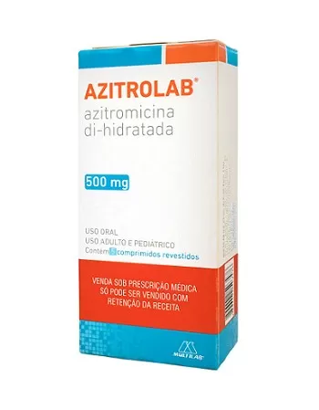 AZITROLAB 500MG 5 CPRS(AZITROMICINA*