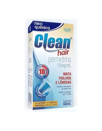 CLEAN HAIR LOCAO C/60ML(PERMETRINA)24