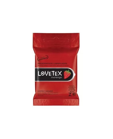 LOVETEX PRES LUB MORANGO FP 48X3UN