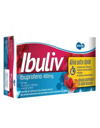 IBULIV 400MG 10BLT C/4 C GEL)IBUPROFENO