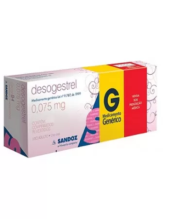 DESOGESTREL 75MG C/ 28 CPR