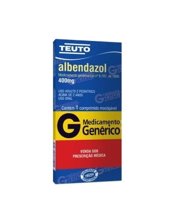 ALBENDAZOL 400MG C/01 MASTIGAVEL (100)