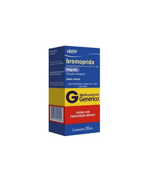 BROMOPRIDA 4MG/ML SOL 20ML