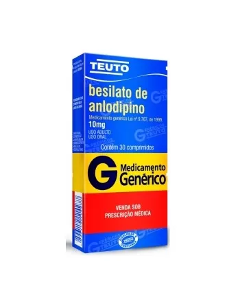 ANLODIPINO BES 10MG COMP C/30 GEN