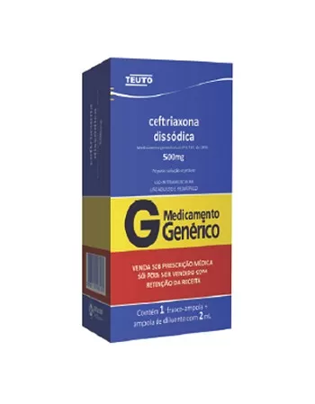 CEFTRIAXONA DIS 500MG PO 1G AMP 2ML