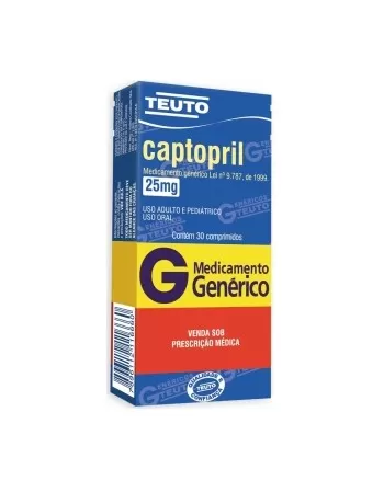 CAPTOPRIL 25MG C/30 COMP