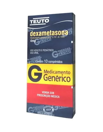 DEXAMETASONA 4MG COMP C/ 10 GEN