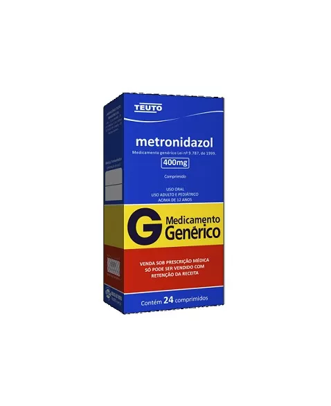 METRONIDAZOL 400MG C/ 24 CPR