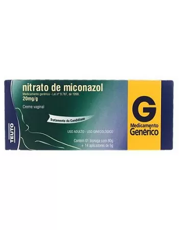 NITRATO MICONAZOL 20MG/G CR VAG 80G(100)