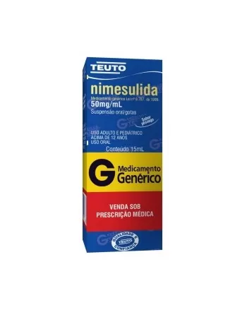 NIMESULIDA 50MG/ML SUSP GTS 15 ML GEN