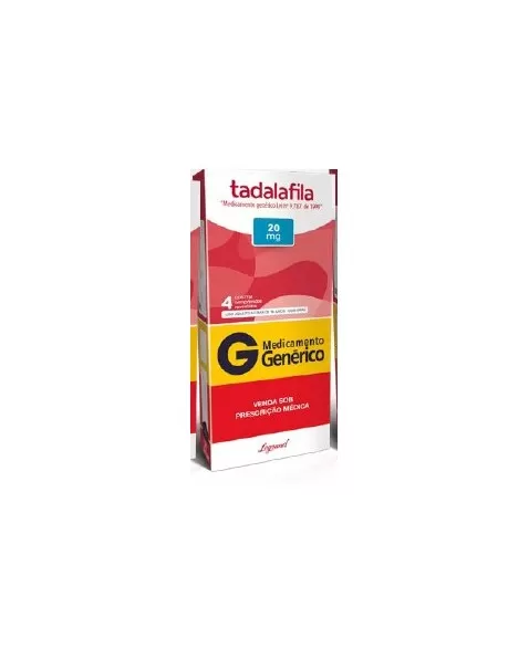 TADALAFILA 20MG C/4 COM REV - GL