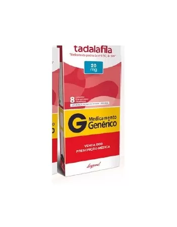 TADALAFILA 20MG C/8 COM REV