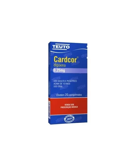 CARDCOR 0,25MG C/ 20 COMP (DIGOXINA)