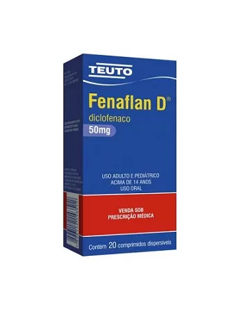 FENAFLAN D 50MG C/ 20CPR(DICLOF POTASSIC