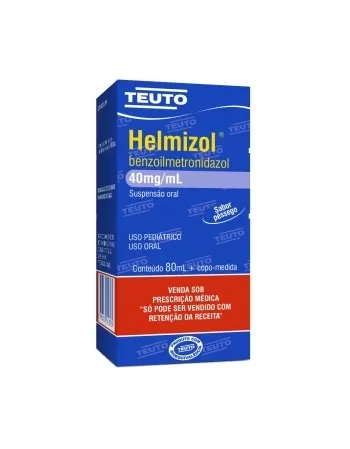 HELMIZOL 40MG SUSP 80ML(METRONID.)100*