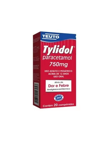 TYLIDOL 750MG COMP C/ 200 (20 BL C/10