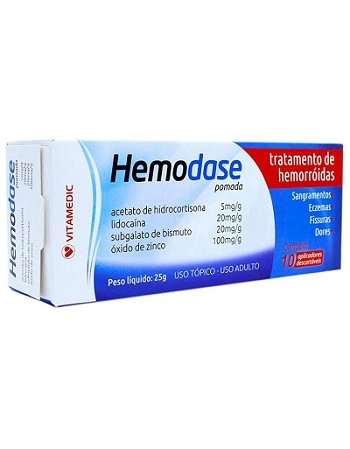 HEMODASE POM 25G C/ 10 APLIC