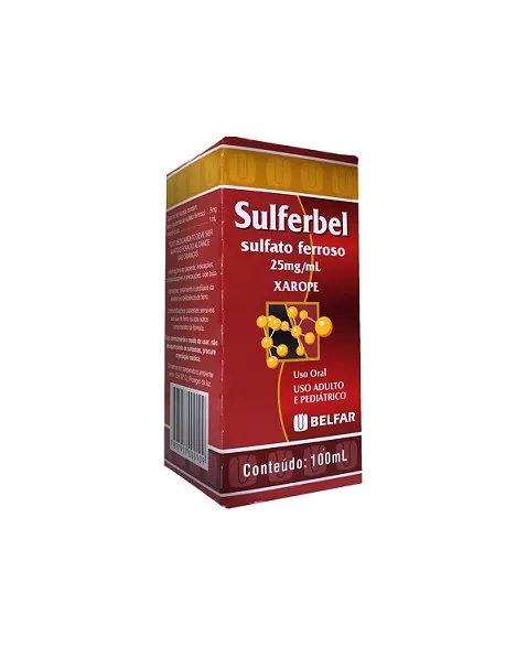 SULFERBEL XAROPE 25MG/ML 100ML (SULFATO FERROSO)