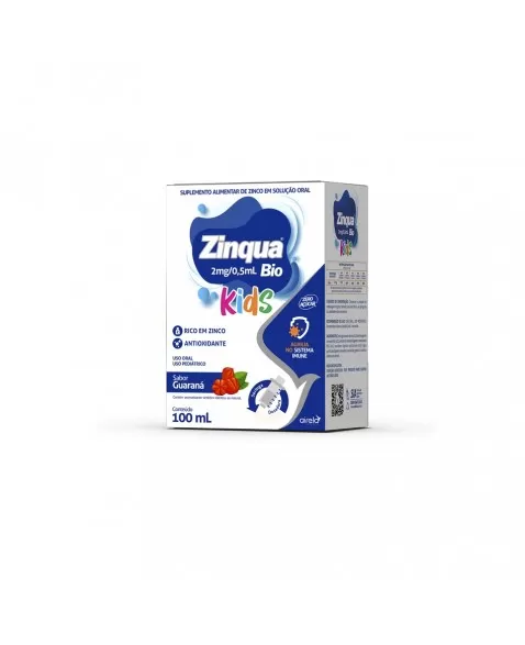 ZINQUA BIO KIDS 100ML SOL OR 48CT