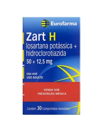 ZART H 50M/12,5 MG 30CP(LOSAR POT+HIDRO)