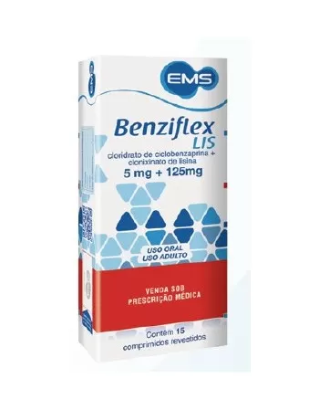 BENZIFLEX LIS 125MG+5MG 15COM