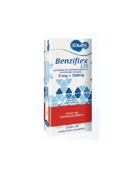 BENZIFLEX LIS 125MG+5MG 15COM