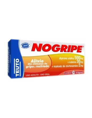 NOGRIPE 20DRG(DIPIRO+CAFEI+CLORFEN)