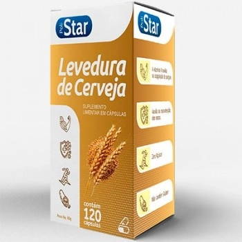 POLI STAR LEVEDURA DE CERVEJA C/ 120 COMPRIMIDOS (75)
