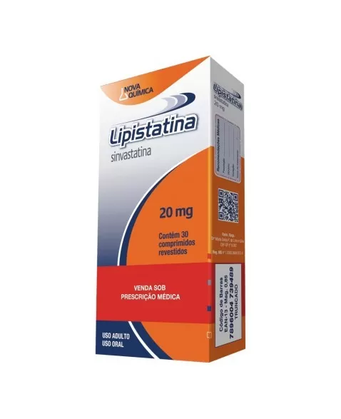 LIPISTATINA 20MG C/30CPR(SINVASTATINA)48