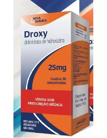 DROXY 25MG C/30 COM - (HIDROXIZINA) 100