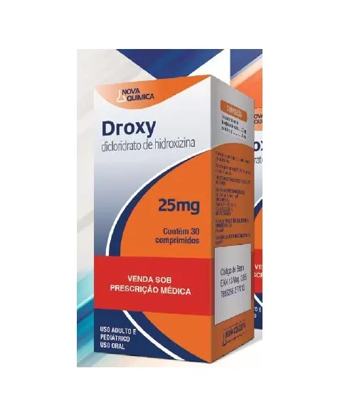 DROXY 25MG C/30 COM - (HIDROXIZINA) 100