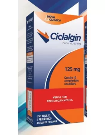 CICLALGIN 125MG C/16 COMP(CLON.LISINA)48