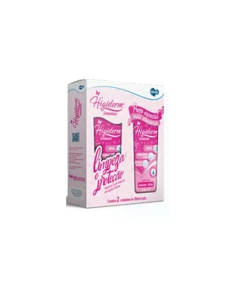 KIT HIGIDERM SAB.LIQ. FEMININO 2FR 200ML