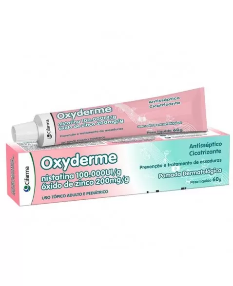 OXYDERME 60GR (NISTATINA+OXIDO DE ZINCO)