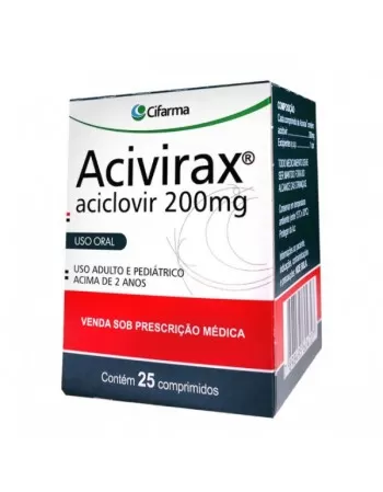 ACIVIRAX 200 MG C/ 25 CPR (ACICLOVIR)